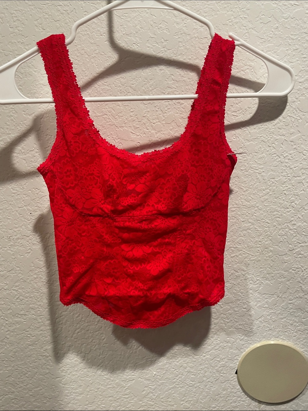 Victoria's Secret Red Lace Camisole Tank